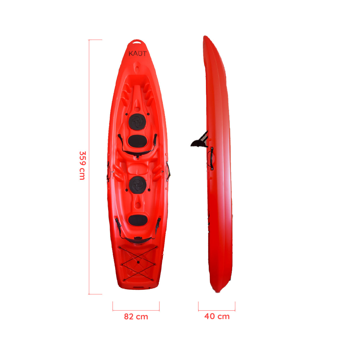 Kayak Rigído Familiar 2 pp + Niño + 2 Remos y Asientos