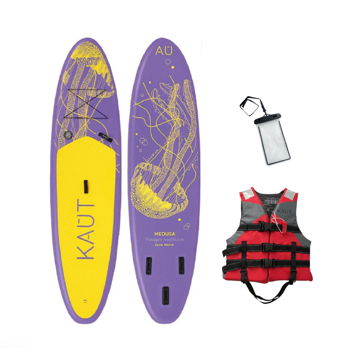 Pack SUP 10'6'' (320cm) & Accesorios + Salvavida + Funda Celular Contra Agua