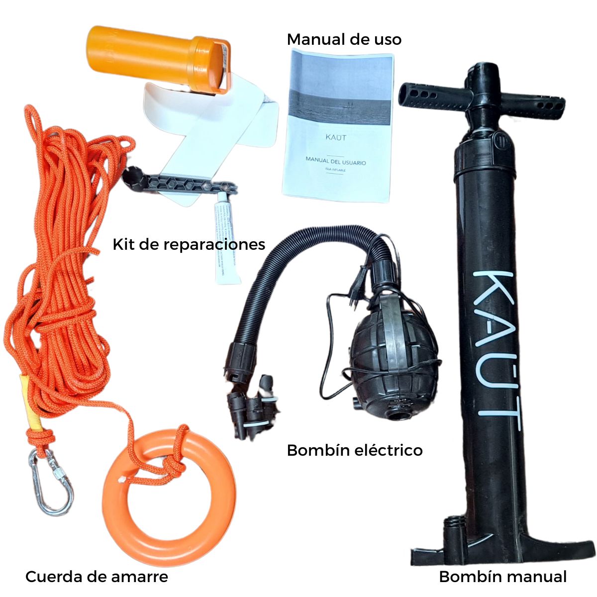 Plataforma Isla Deck Inflable Flotante Lago 180x150 cm - Magdalena