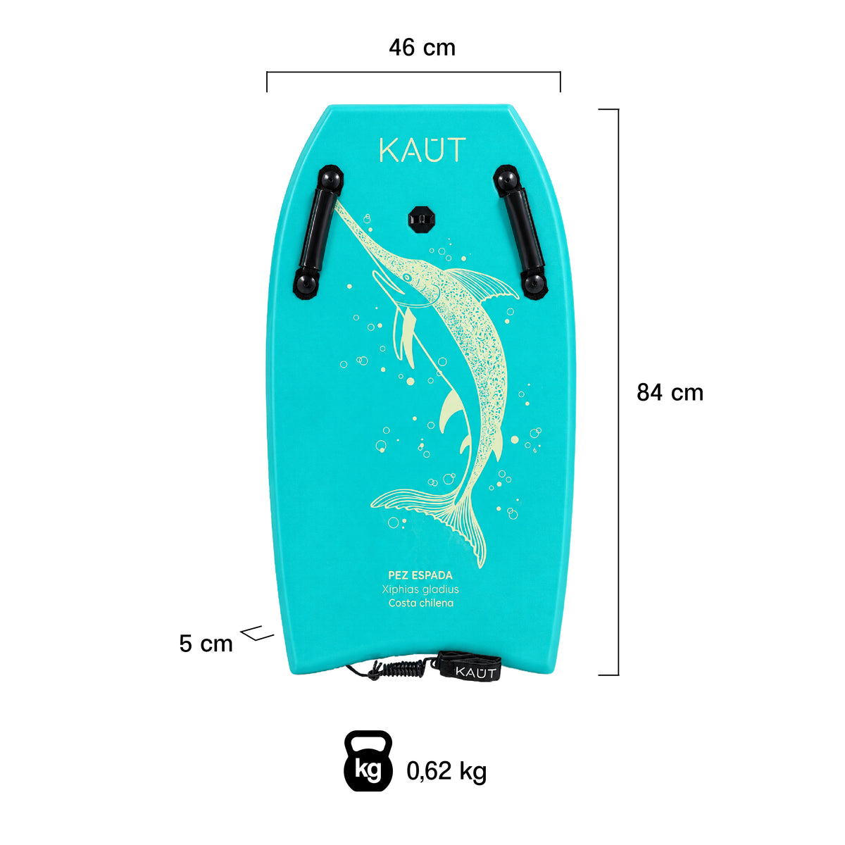 Pack 2 Bodyboards 84 cm Pez Espada Verde