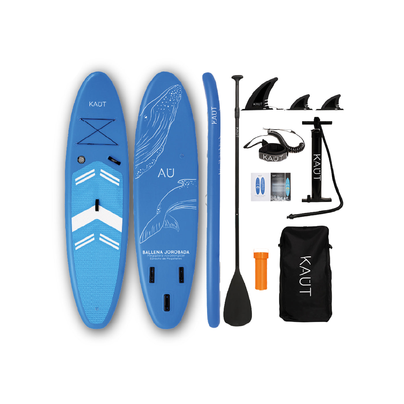 Stand Up Paddle (SUP) Inflable - 11'6'' pies / 350 cm + Mochila & Accesorios