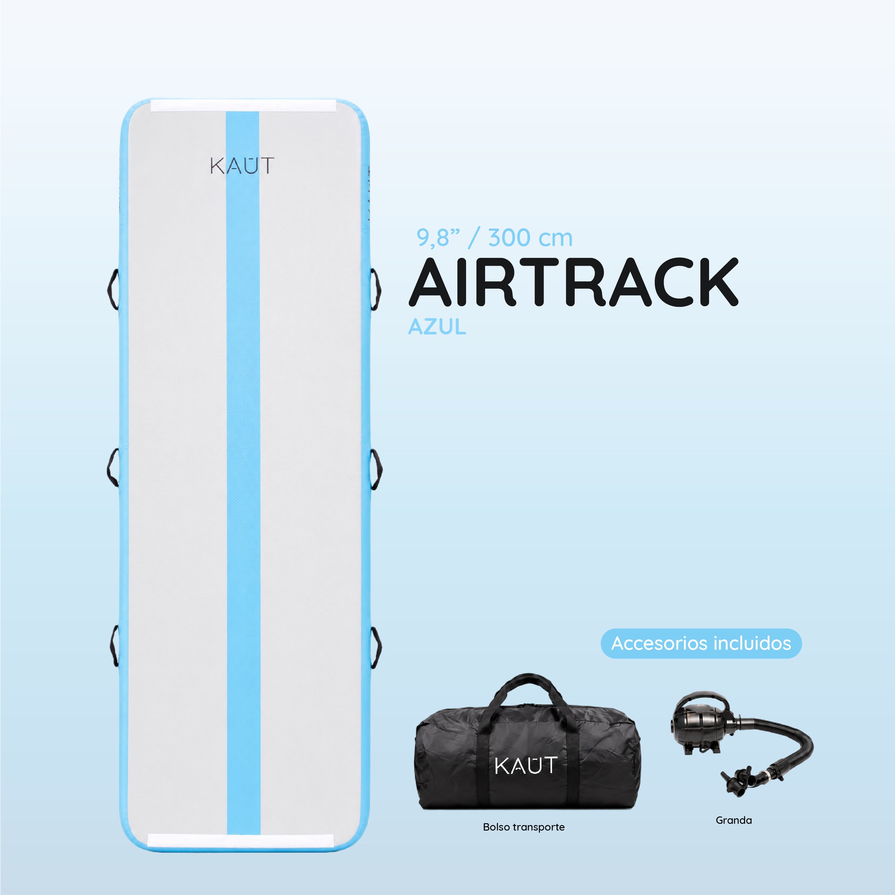 Airtrack Gimnasia Yogamat Colchoneta Inflable 3 metros