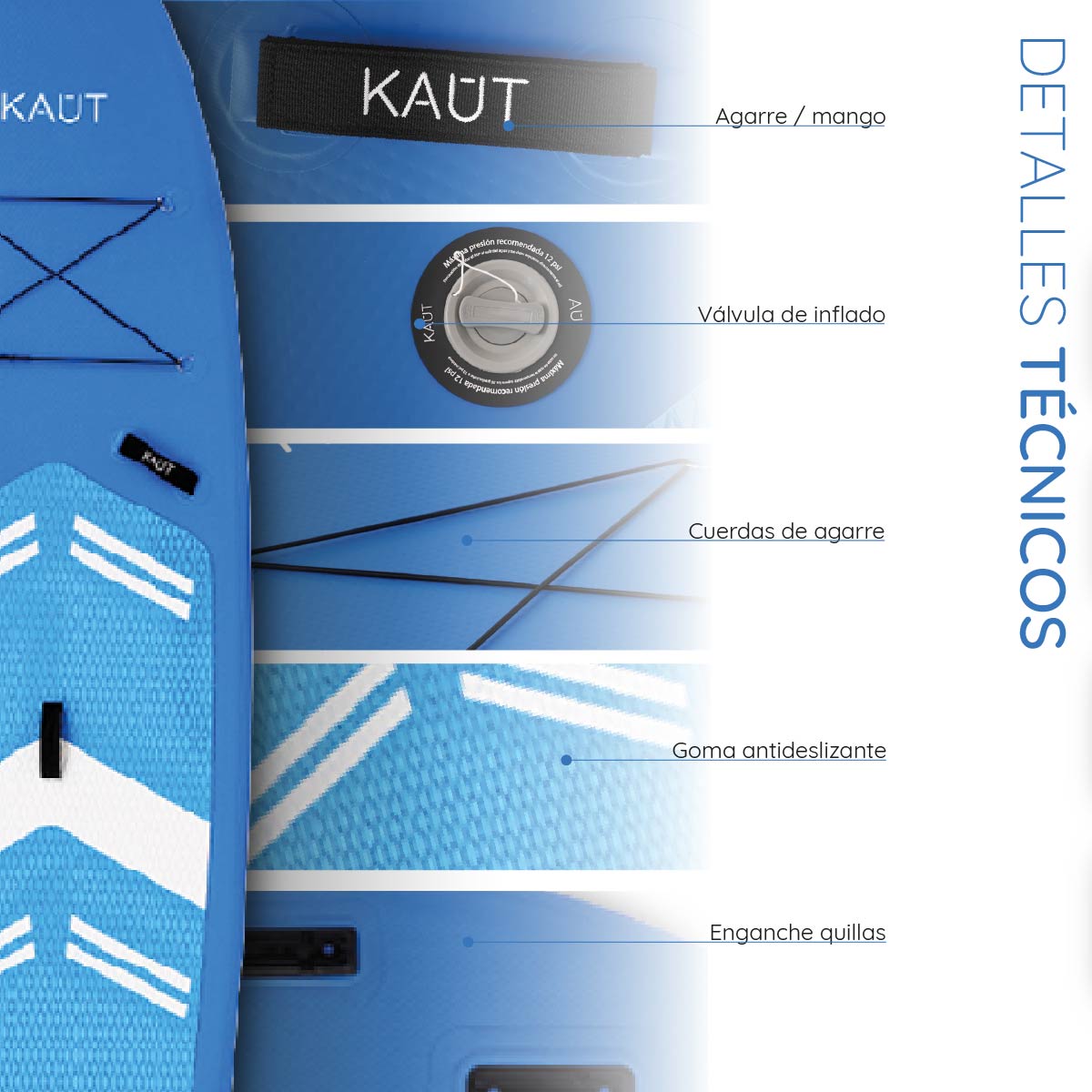 Stand Up Paddle (SUP) Inflable Capa Reforzada - 10'6'' pies / 320 cm + Mochila & Accesorios + TestDrive Laguna Aculeo