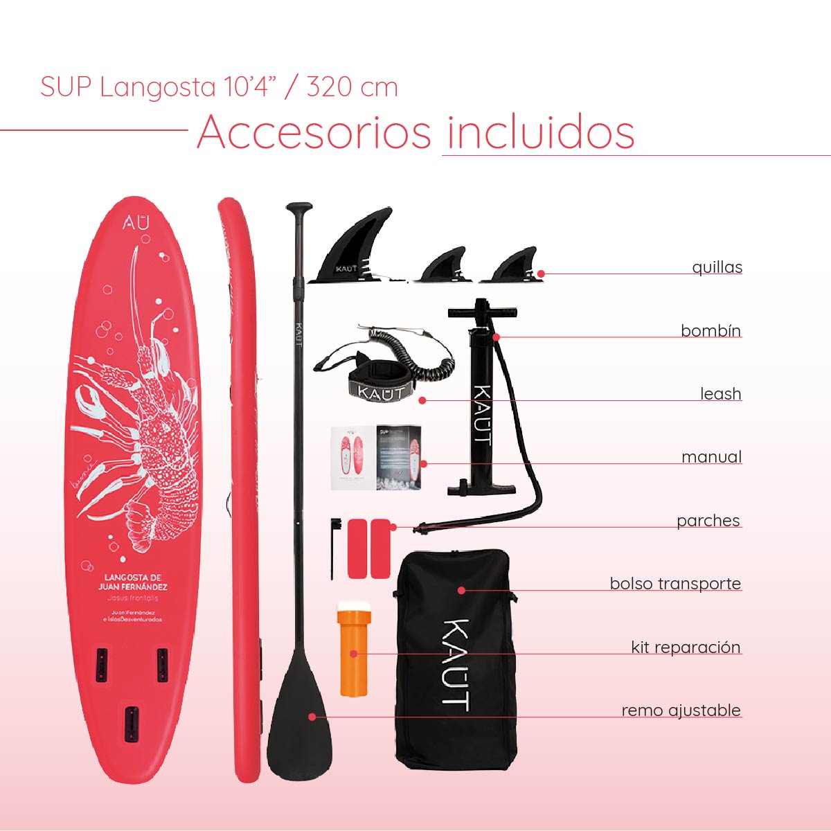 Stand Up Paddle (SUP) Inflable Capa Reforzada - 10'6'' pies / 320 cm + Mochila & Accesorios + TestDrive Laguna Aculeo