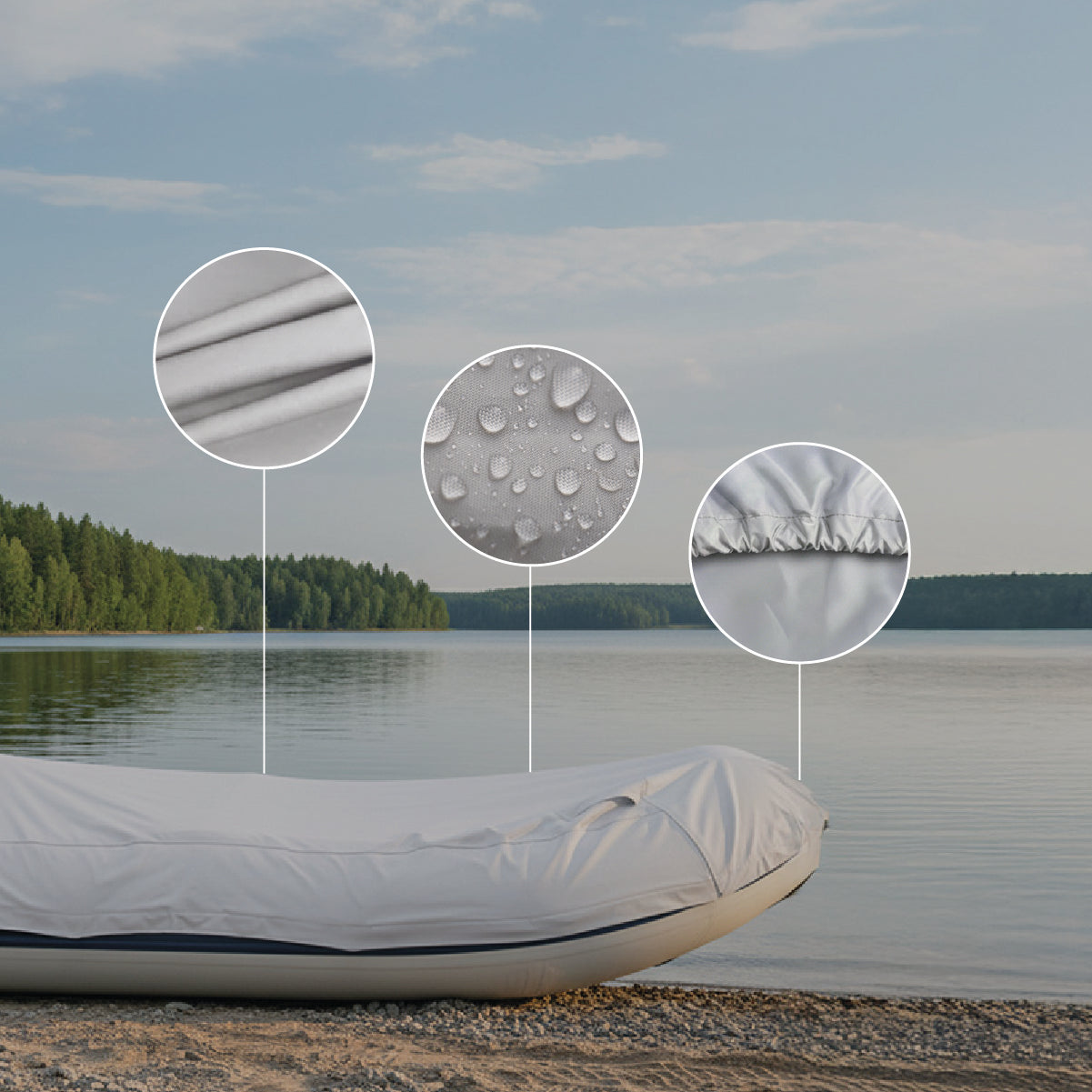 Cobertor bote Gral Carrera 330 cm