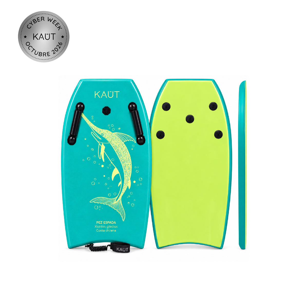 Tabla Bodyboard 33" pies / 84 cm Pez Espada Verde