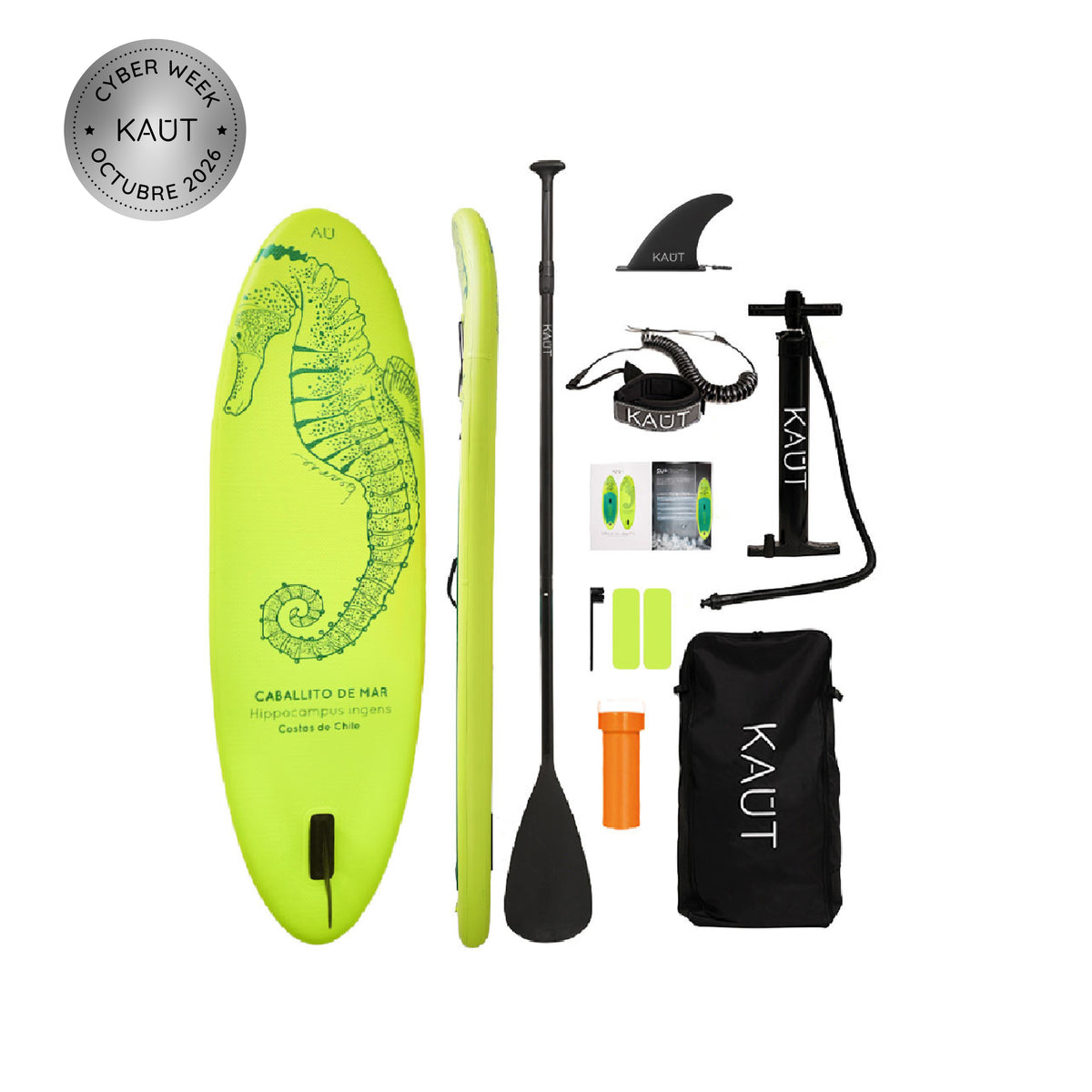 Stand Up Paddle (SUP) Inflable Kids - 8' pies / 244 cm + Mochila & Accesorios