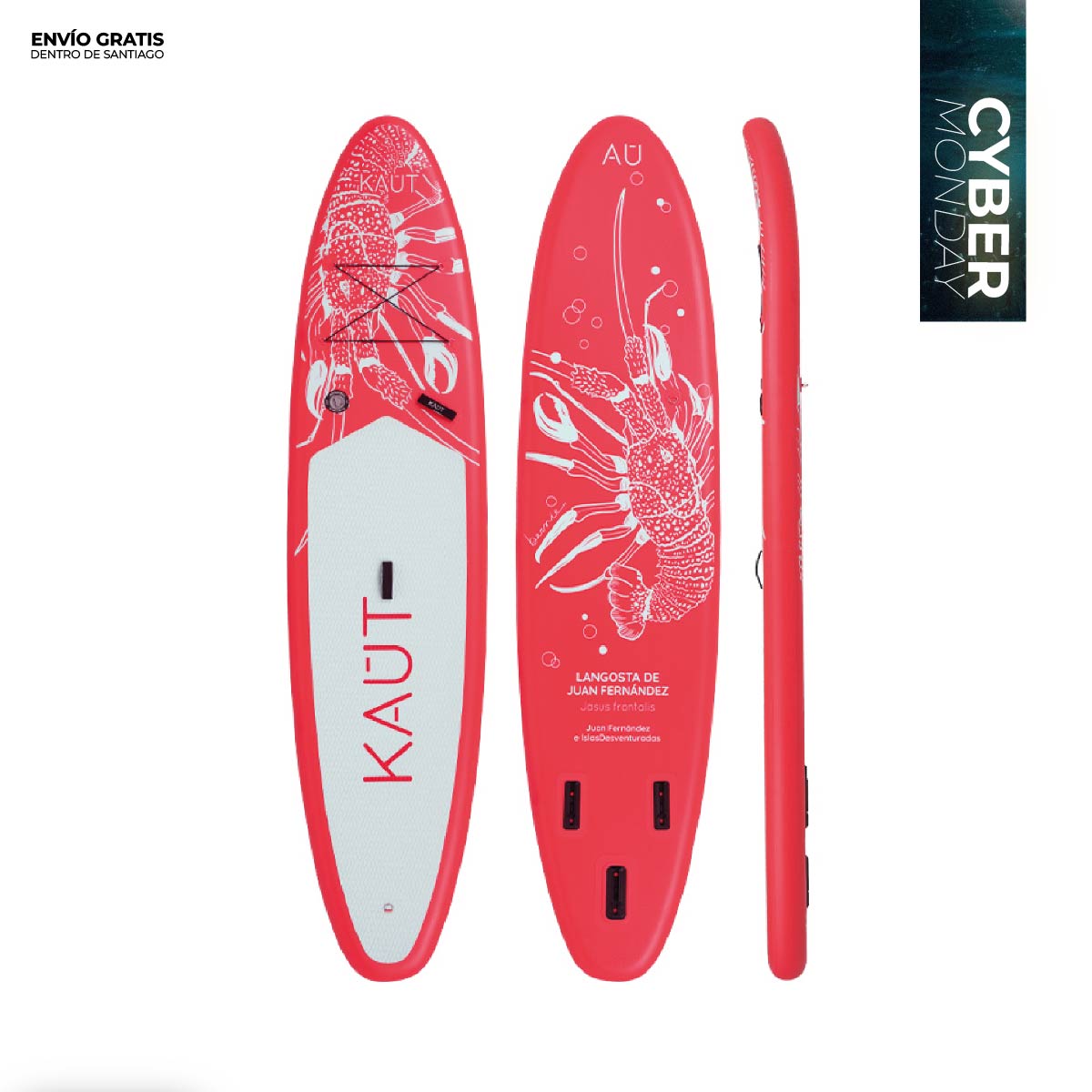 Stand Up Paddle (SUP) Inflable Capa Reforzada - 10'6'' pies / 320 cm + Mochila & Accesorios + TestDrive Laguna Aculeo