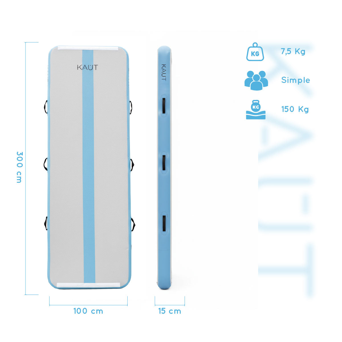 Airtrack Gimnasia Yogamat 3 metros