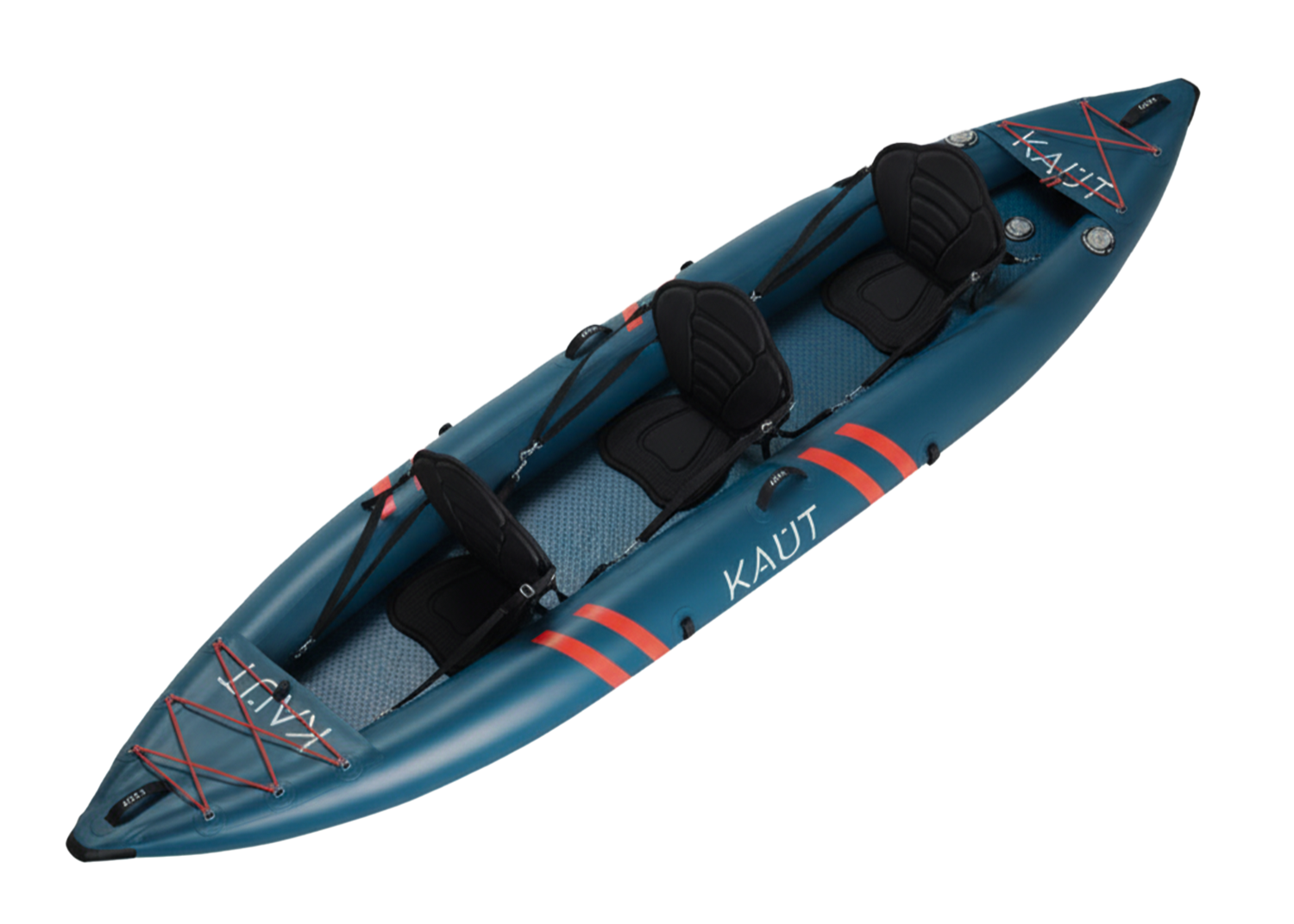 Kayak Inflable Profesional PVC Laminado Triple 2-3 personas 410 cm - Toltén + Mochila & Accesorios + TestDrive Laguna Aculeo