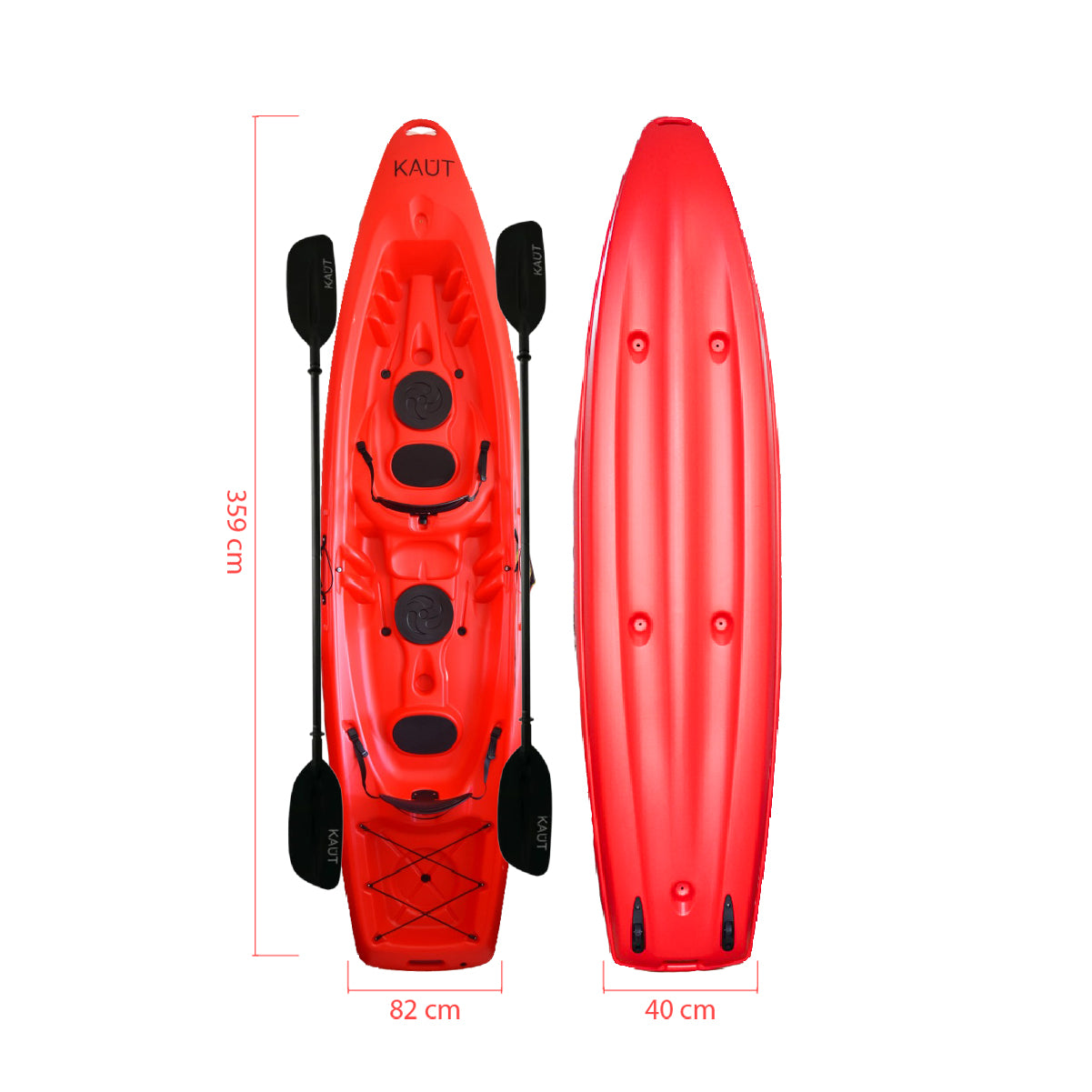 Kayak Rigído Familiar 2 pp + Niño + 2 Remos y Asientos