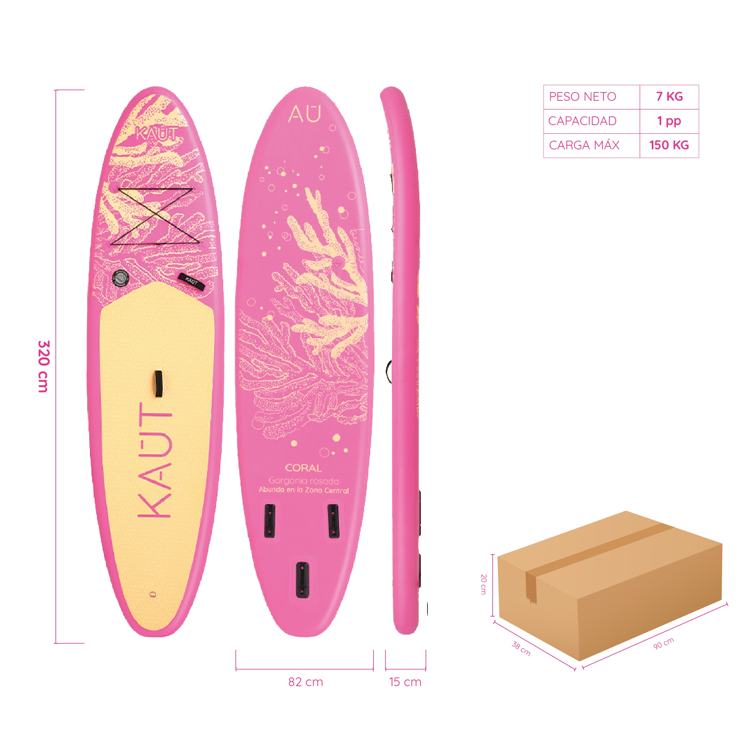 Stand Up Paddle (SUP) Inflable Capa Reforzada - 10'6'' pies / 320 cm + Mochila & Accesorios + TestDrive Laguna Aculeo