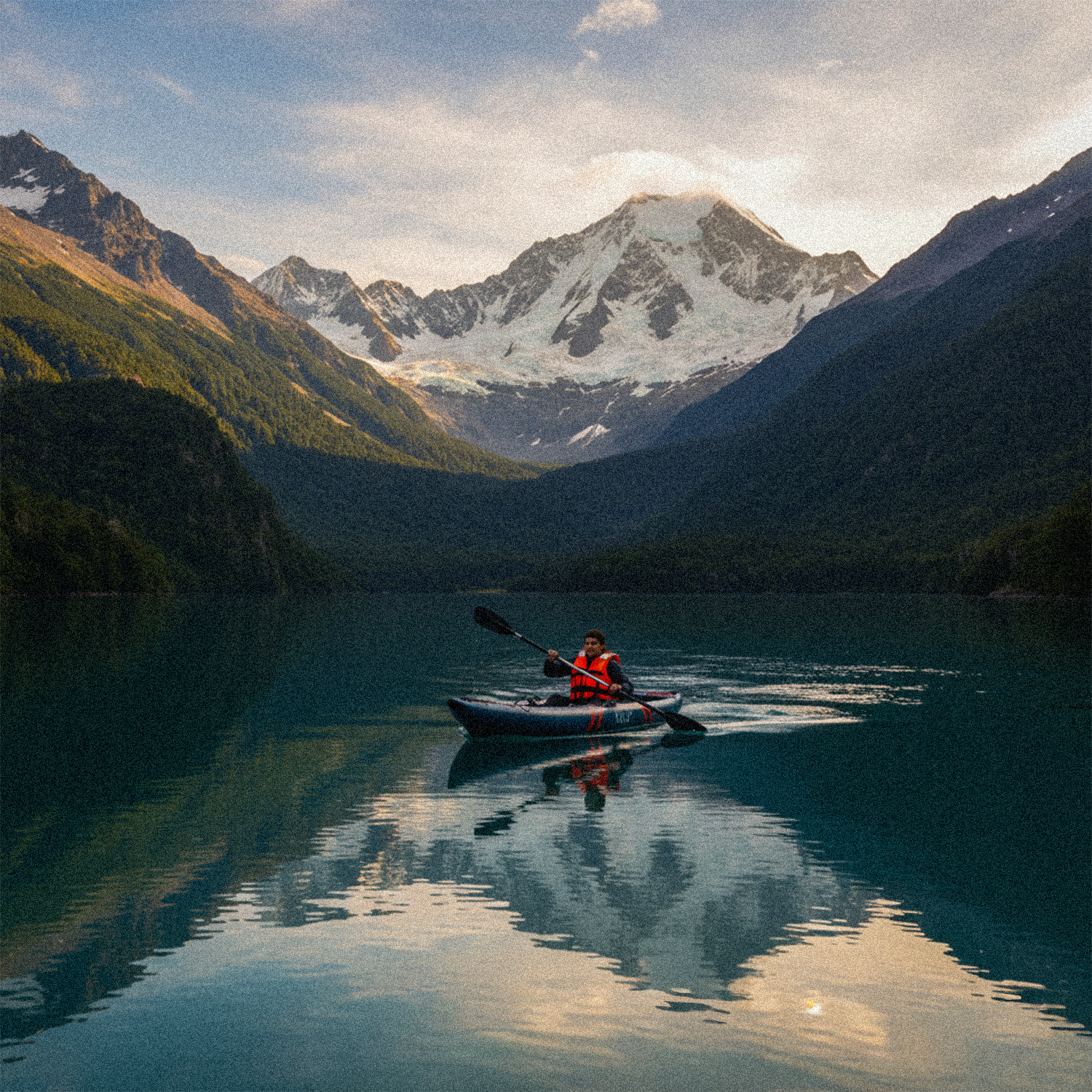 Kayak Inflable PVC Laminado 2-3 personas 410 cm - Toltén + Mochila & Accesorios