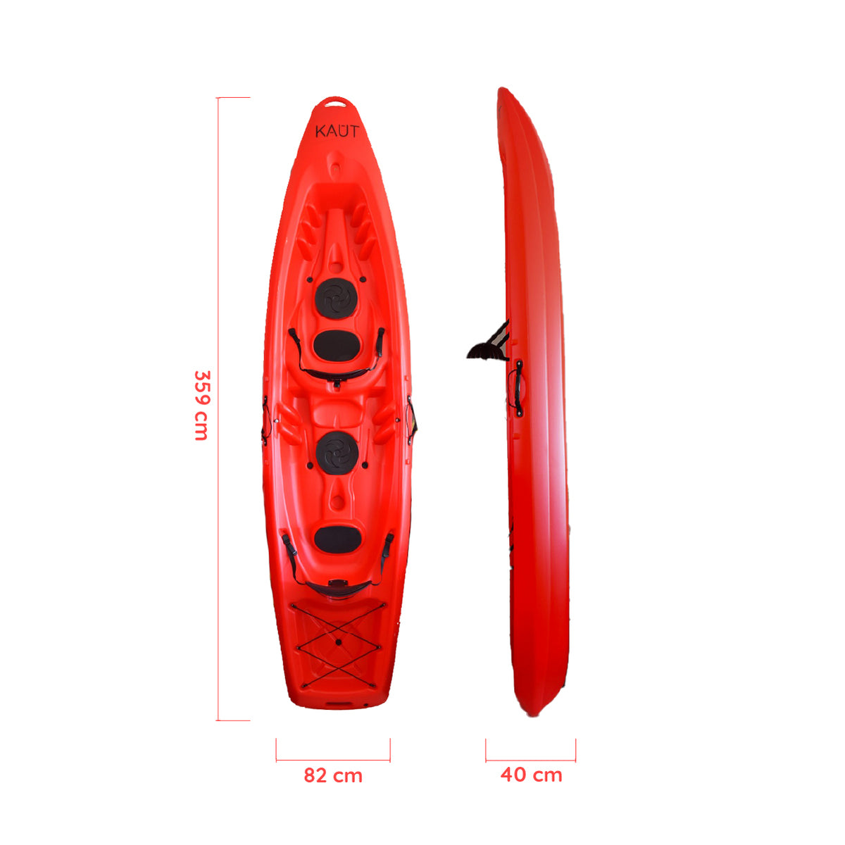 Kayak Rigído Familiar 2 pp + Niño + 2 Remos y Asientos