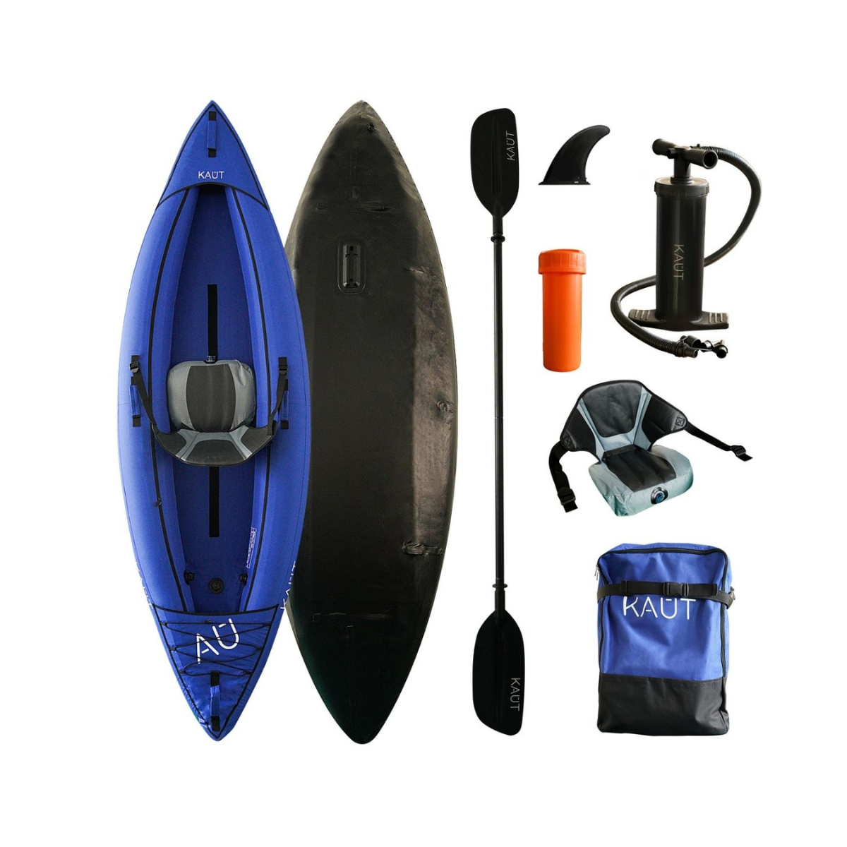 Kayak Inflable Profesional Single 1 persona 300 cm  - Maipo + Mochila & Accesorios + TestDrive Laguna Aculeo