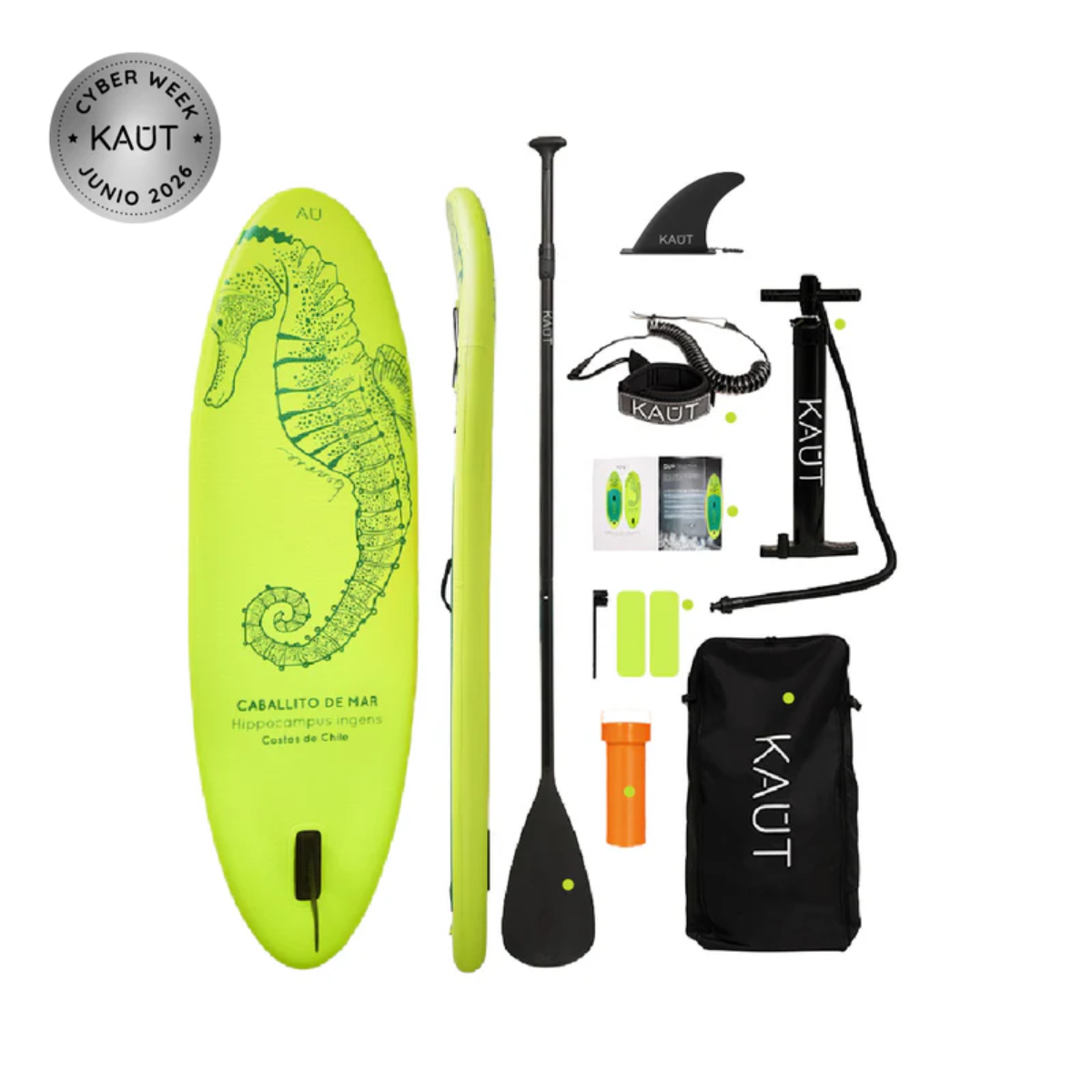 Stand Up Paddle (SUP) Inflable Kids - 8' pies / 244 cm + Mochila & Accesorios