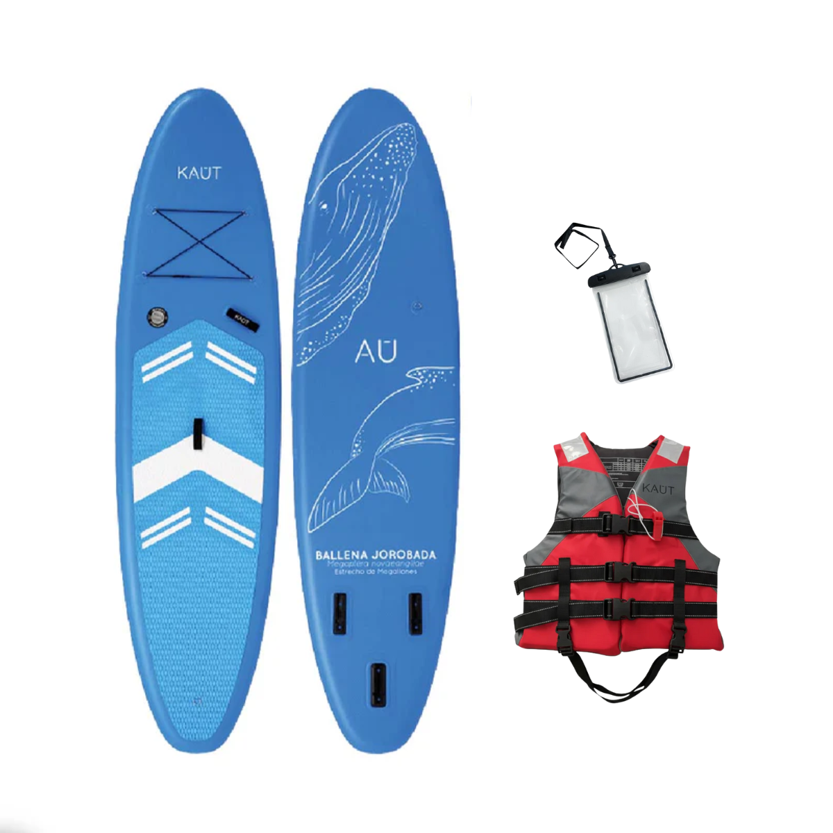 Pack SUP 10'6'' (320cm) & Accesorios  + Salvavida + Funda Celular Contra Agua