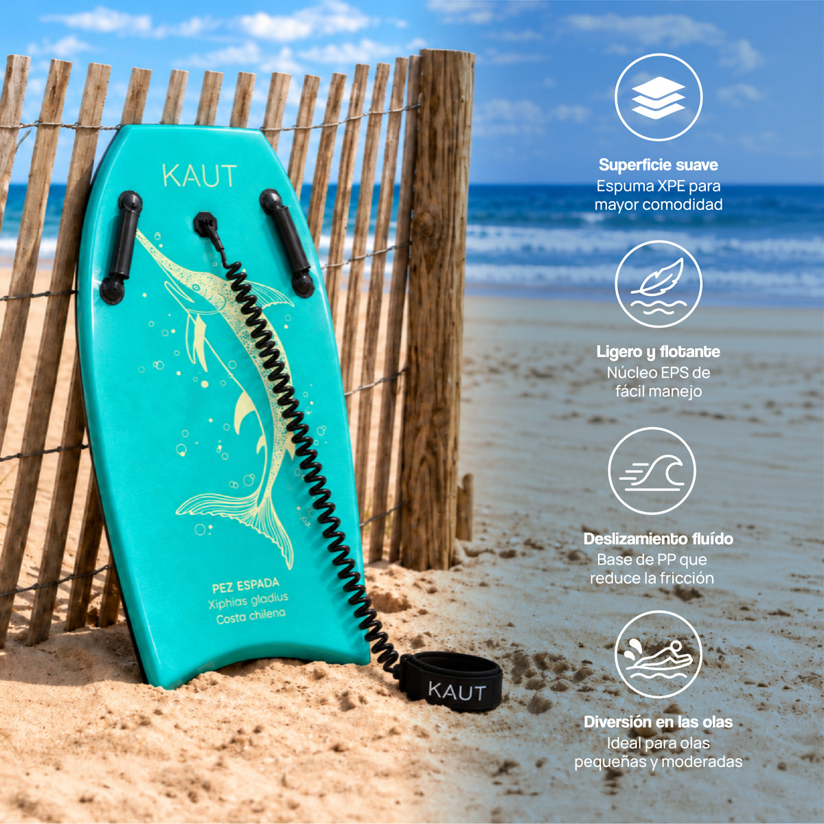 Pack 2 Bodyboards 84 cm Pez Espada Verde