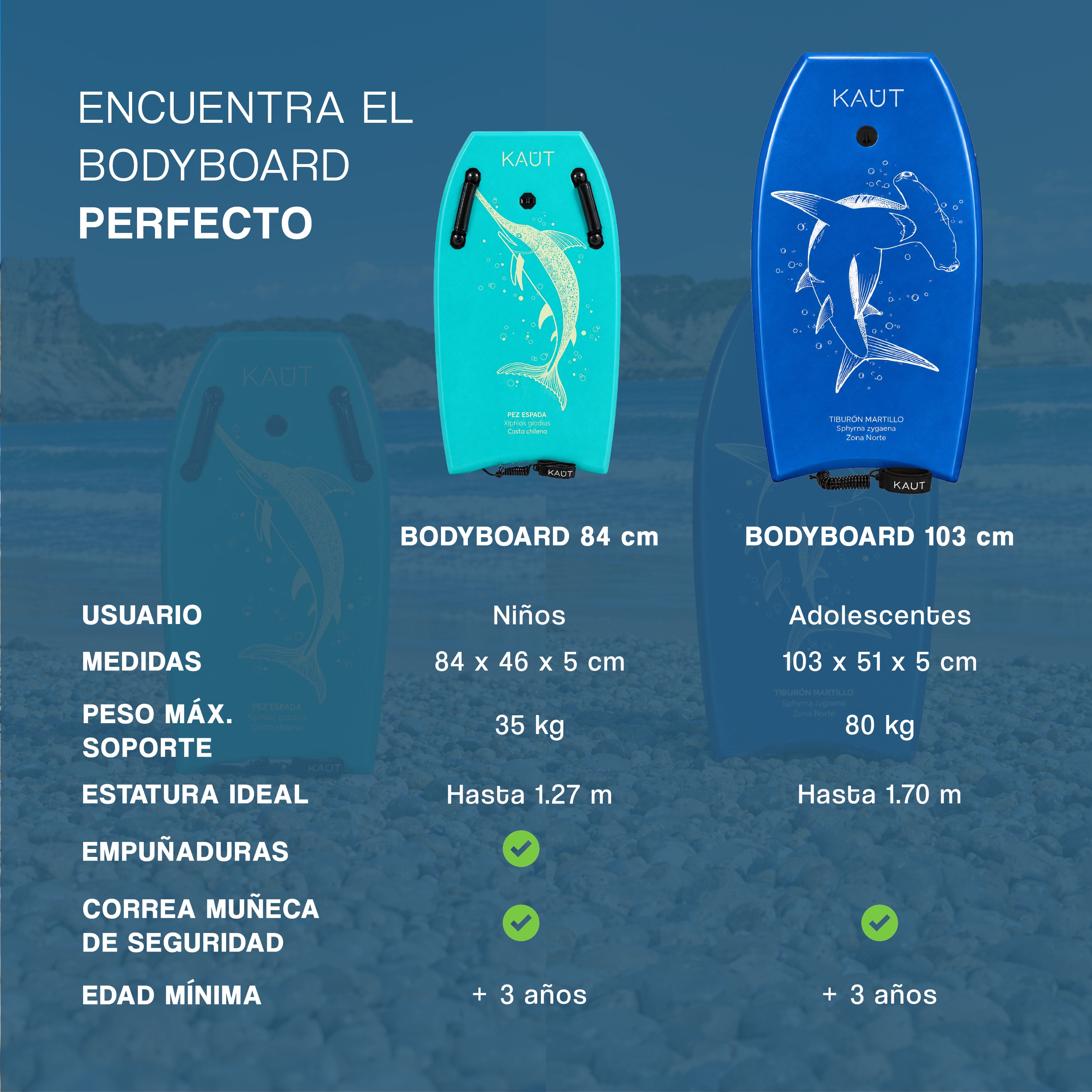 Tabla Bodyboard 33" pies / 84 cm Pez Espada Verde