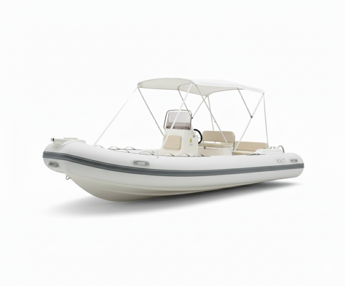 Bote Semirrigido 5 personas 390 cm - Caburga Gris Claro