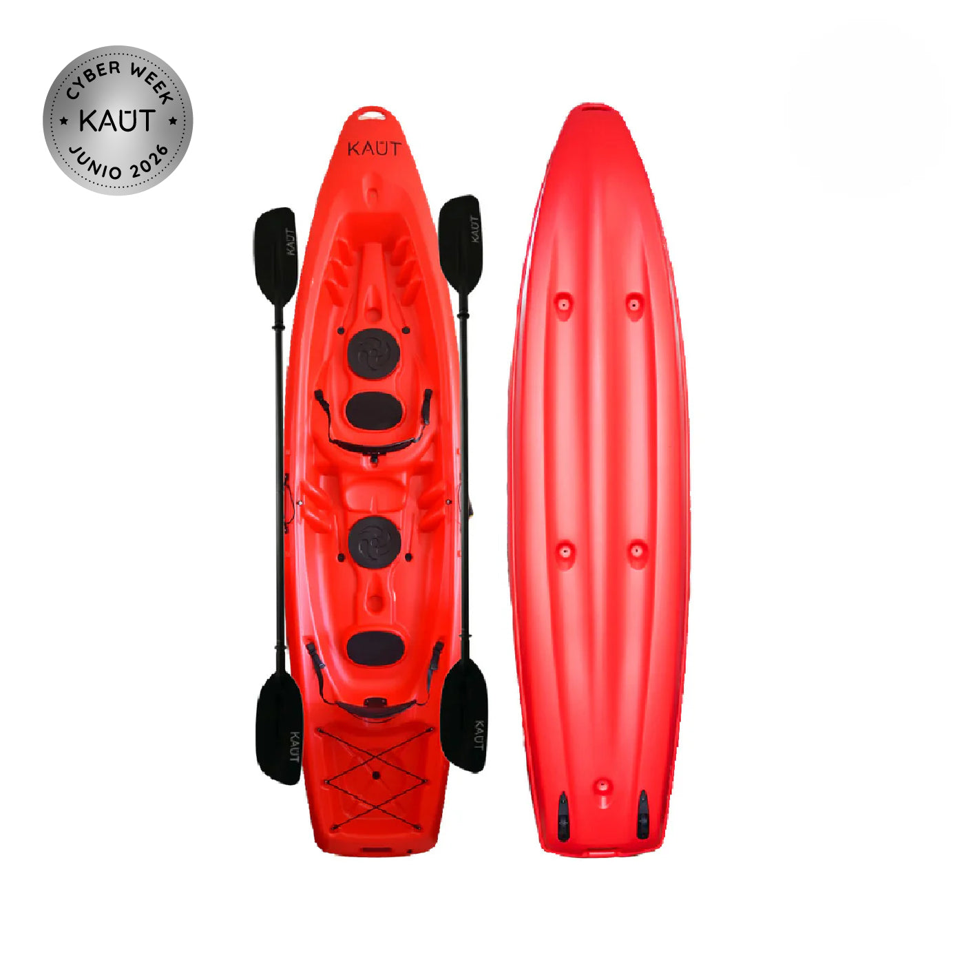 Kayak Rigído Familiar 2 pp + Niño + 2 Remos y Asientos
