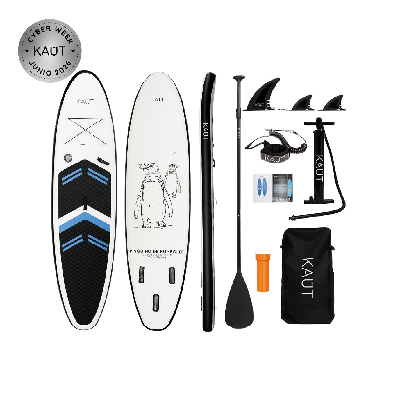 Stand Up Paddle (SUP) Inflable - 11'6'' pies / 350 cm + Mochila & Accesorios