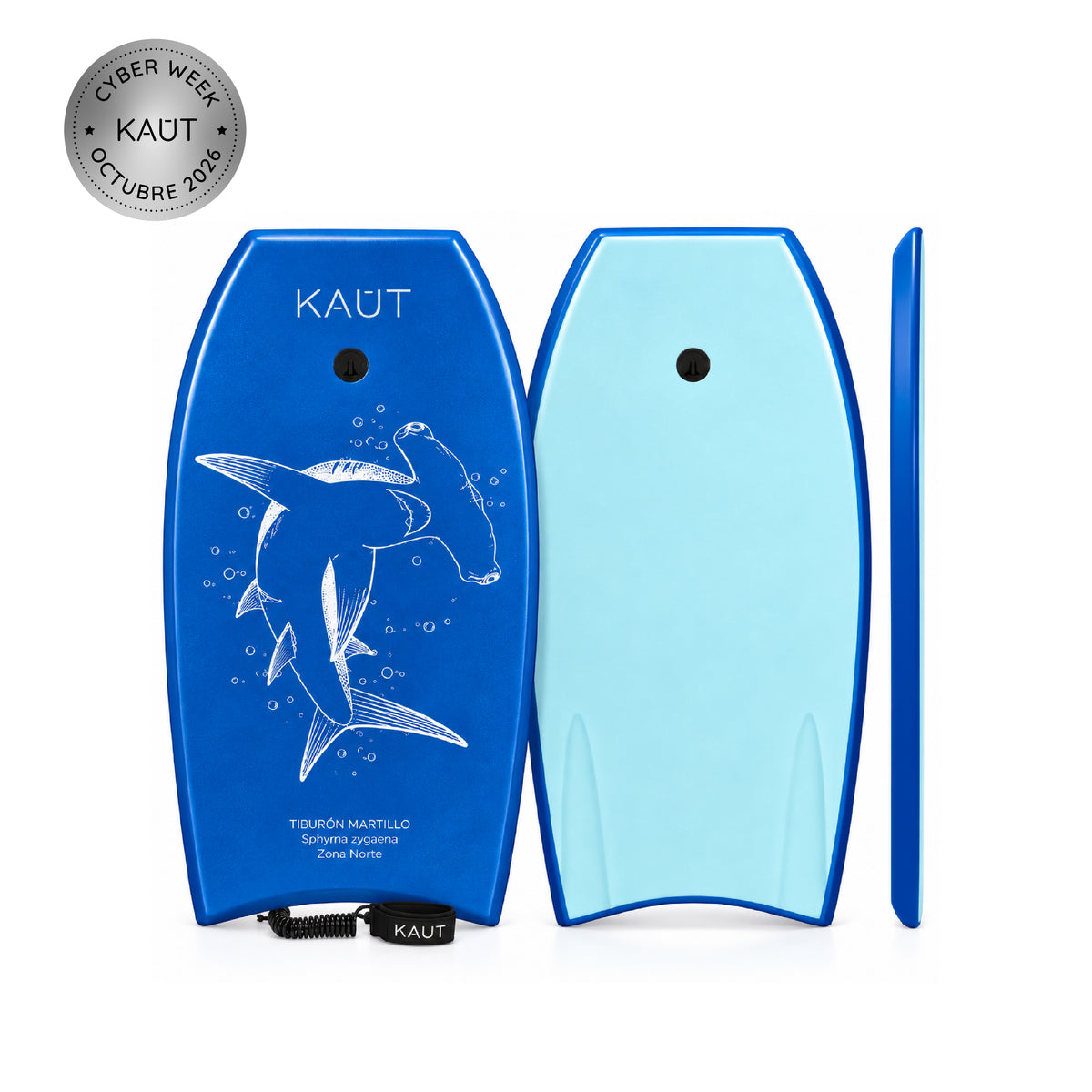 Tabla Bodyboard 41" pies / 103 cm Tiburón Martillo Azul