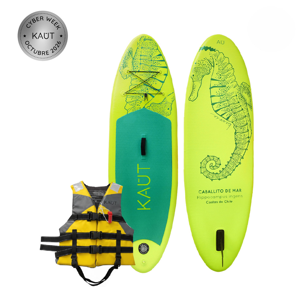 Pack SUP Kids 8' (244 cm) & Accesorios + Salvavidas Deportivo Niño