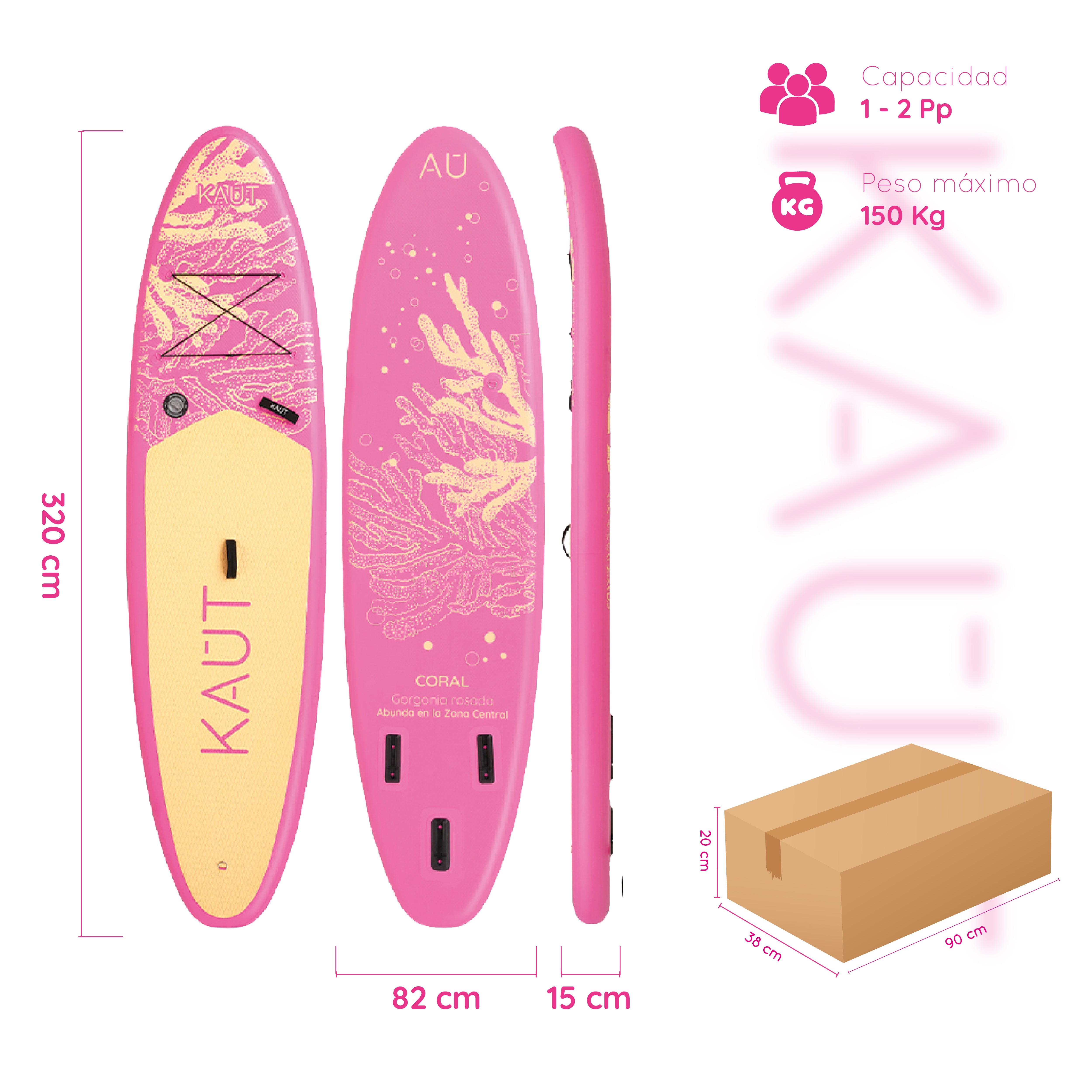 Stand Up Paddle (SUP) Inflable Capa Reforzada - 10'6'' pies / 320 cm + Mochila & Accesorios + TestDrive Laguna Aculeo