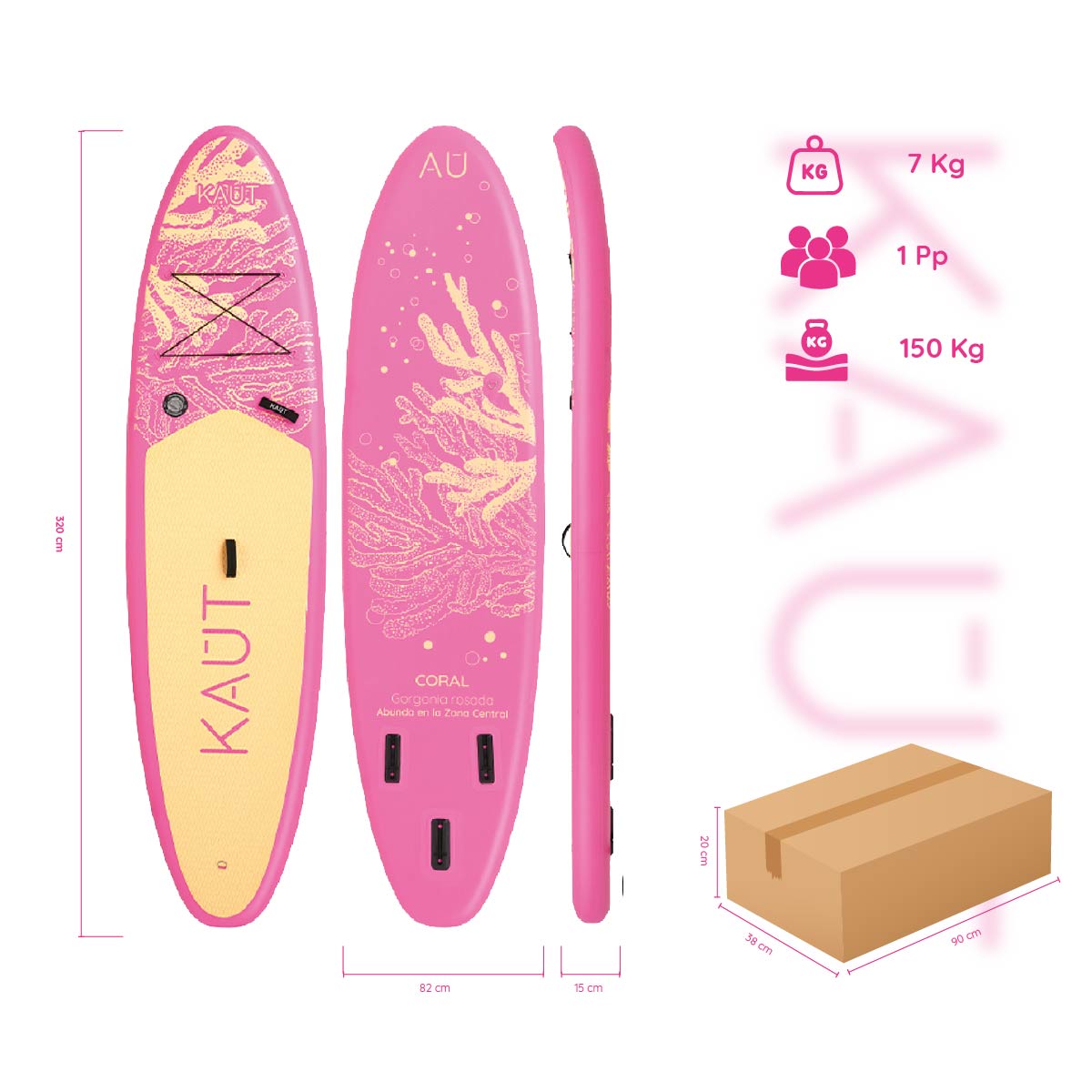 Stand Up Paddle (SUP) Inflable Capa Reforzada - 10'6'' pies / 320 cm + Mochila & Accesorios + TestDrive Laguna Aculeo